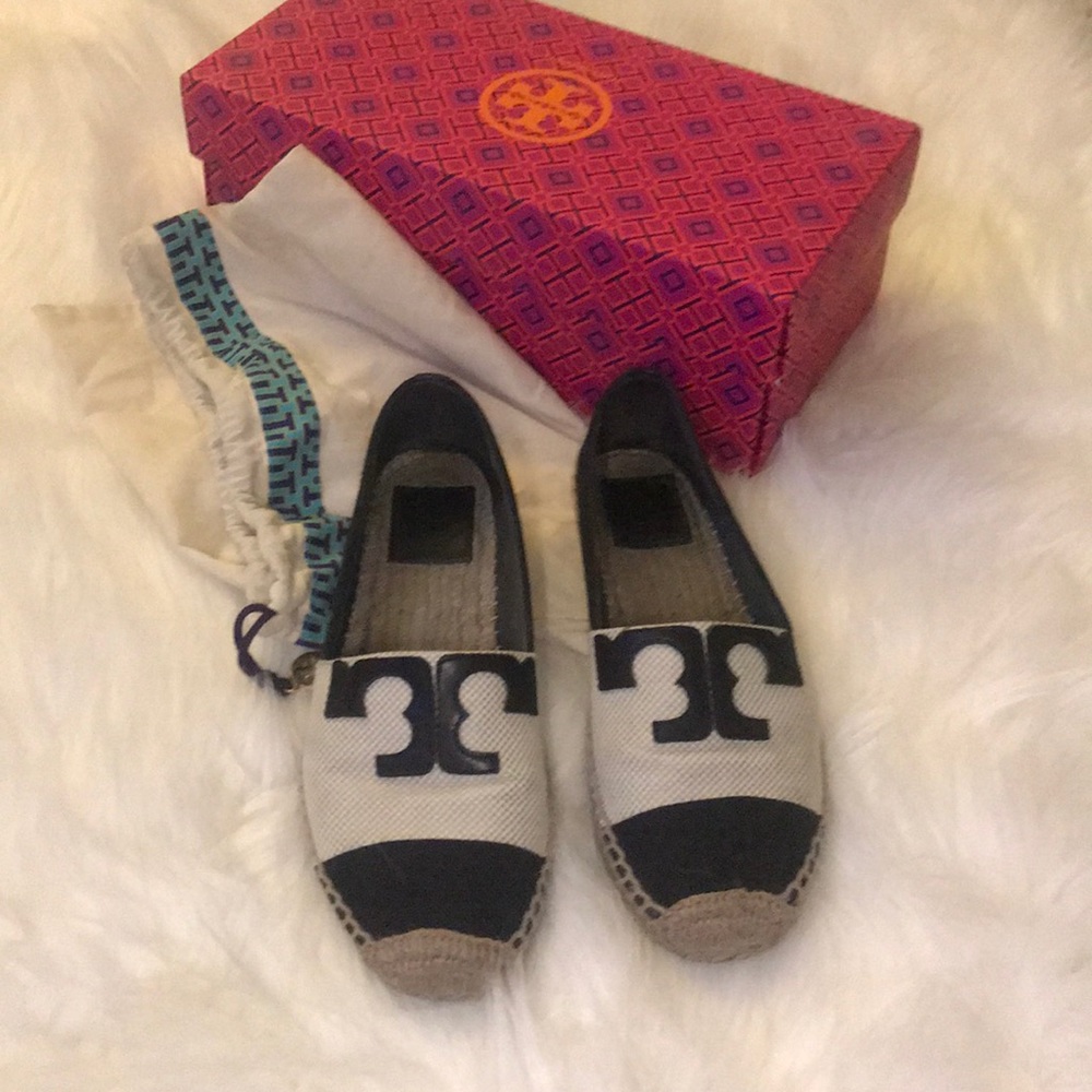 Tory Burch espadrilles black and white
